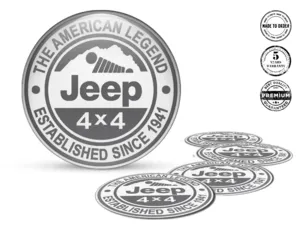 Jeep Adesivo Cupola Stile Loghi Cerchio Lusso